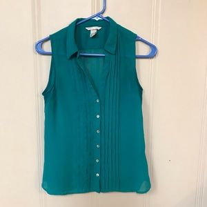 H&M Sheer Sleeveless Blouse